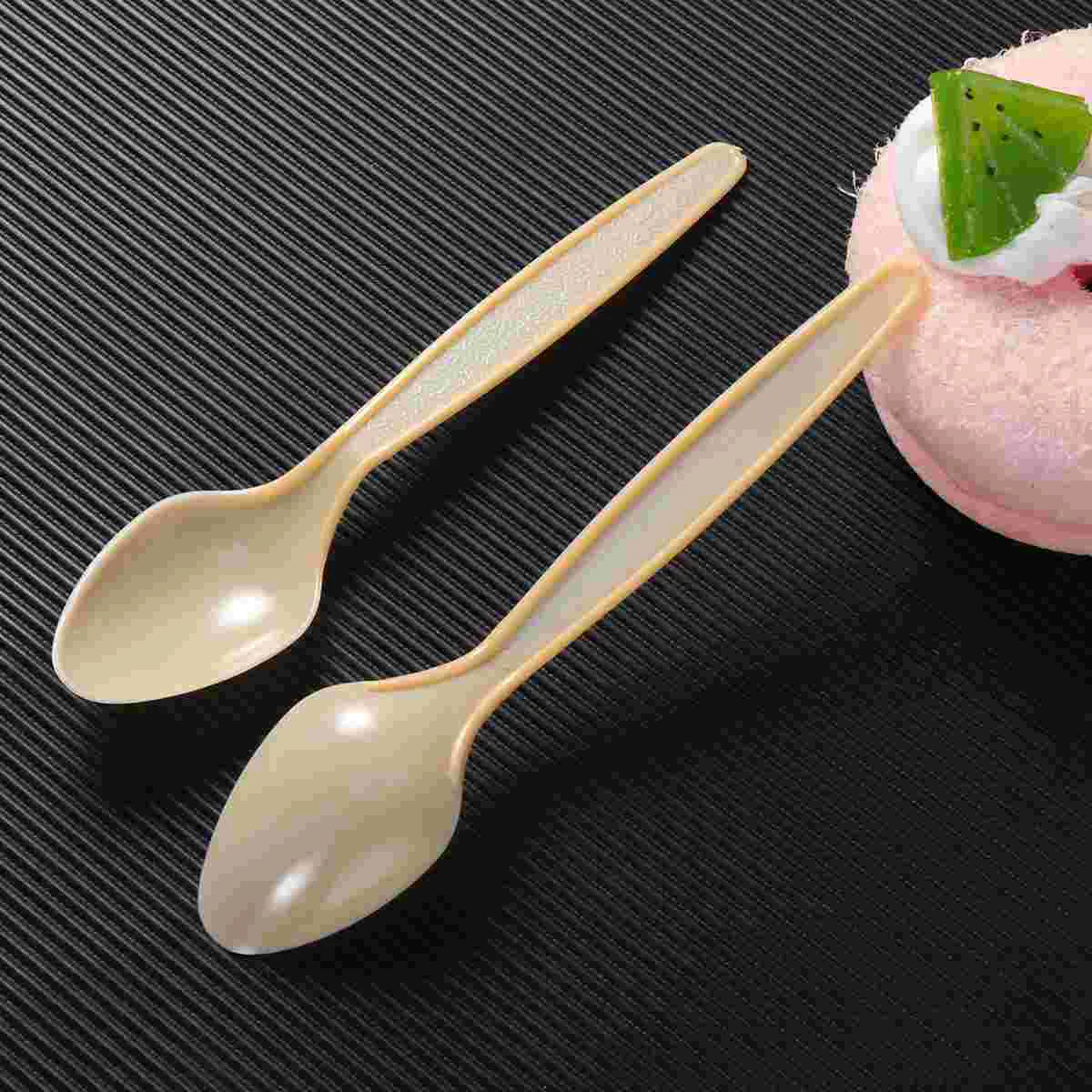 

Spoons Cleardisposable Tea Teaspoons Soup Dessert Utensilsparty Cutlery Set