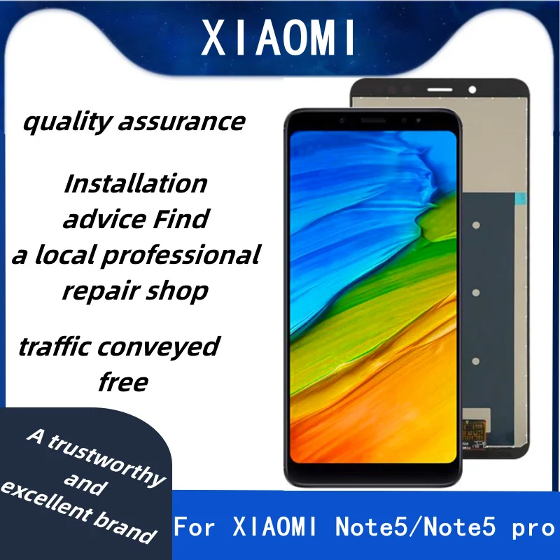 Фото Оригинальный ЖК-дисплей для Xiaomi Redmi Note 5, Redmi Note 5 Pro, сенсорный экран 5,99 дюйма, дигитайзер с рамкой №1