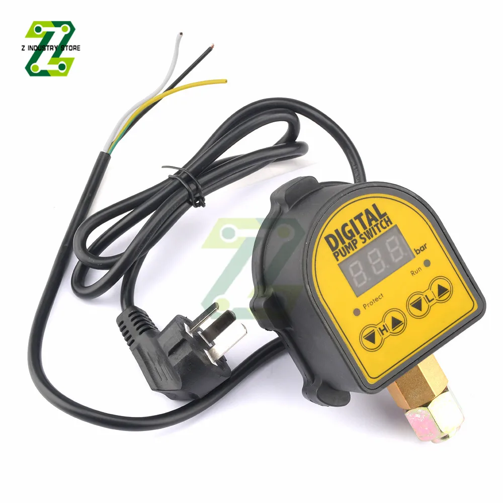12/15.5/20MM 220V Digital Automatic Air Pump Water Oil Compressor Pressure Controller Switch For Water Pump On/OFF