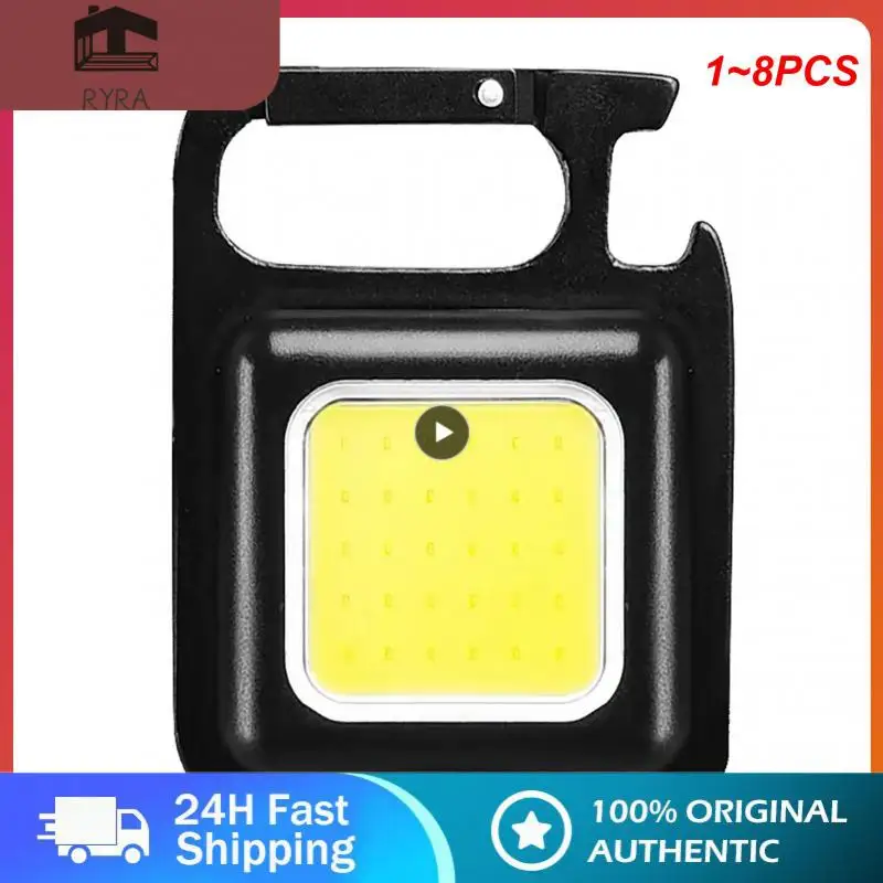 

Портативный фонарь, многофункциональный Рабочий светильник с COB матрицей, с зарядкой от USB, для кемпинга и рыбалки, 1 ~ 8 шт.