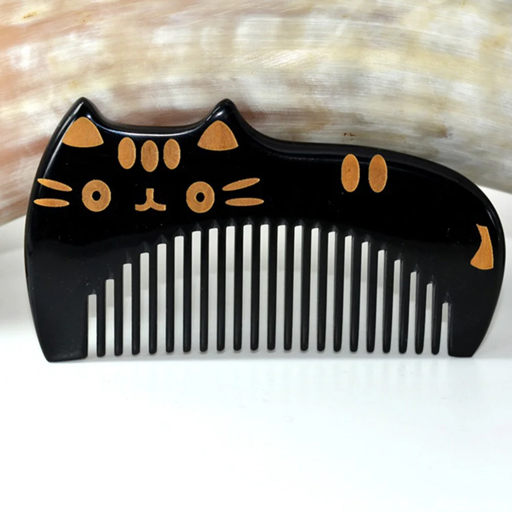 

Horn Comb Hairdressing Tool Ox Wide Tooth Brushing Out Curls Men Combs Portable Pick Horns Shower Man Curly