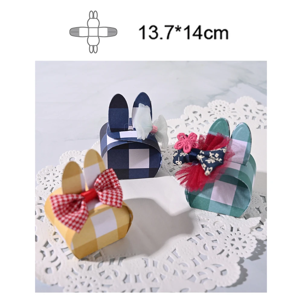 

Кролик Ушная коробка 2022 Новый дизайн металлические штампы для резки украшения скрапбукинга бумаги рукоделия нож Лезвие удар трафареты худ...