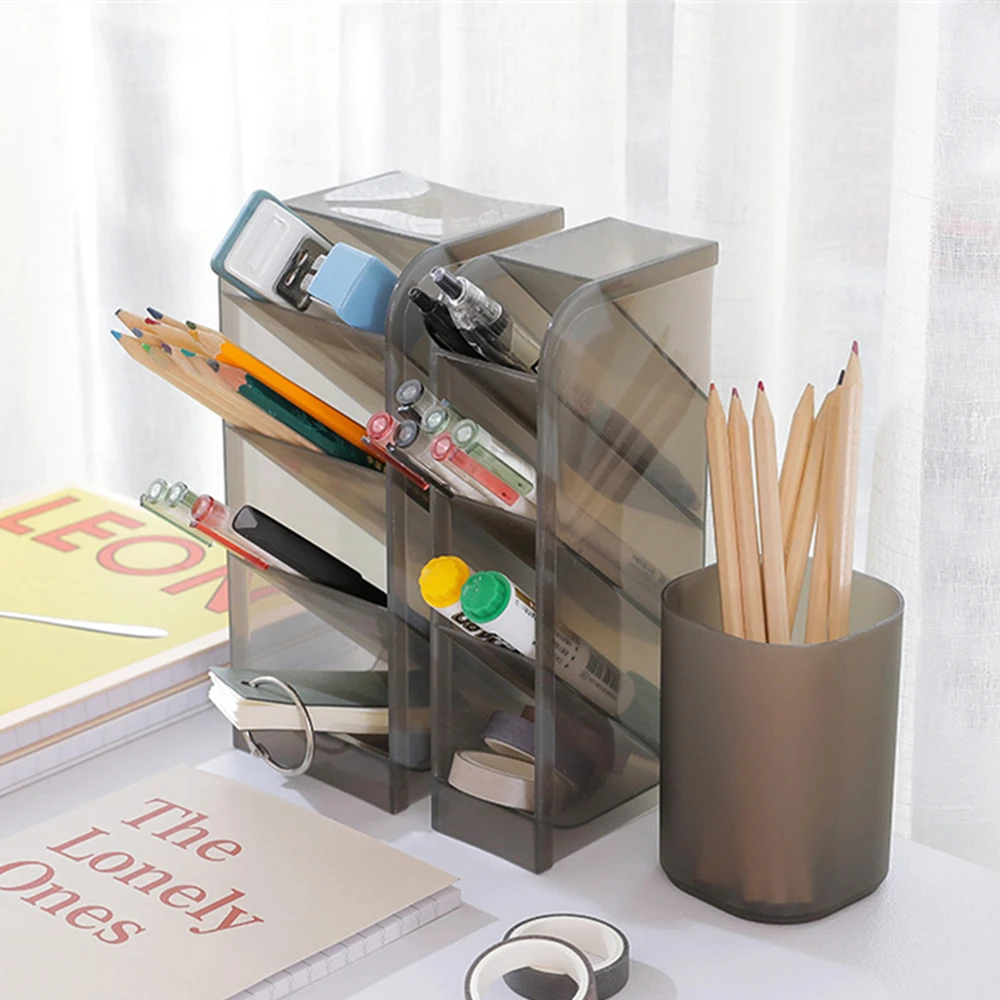 

Настольный держатель для ручек, разделительные коробки для карандашей, настольное хранилище для всякой всячины, аксессуары для офиса