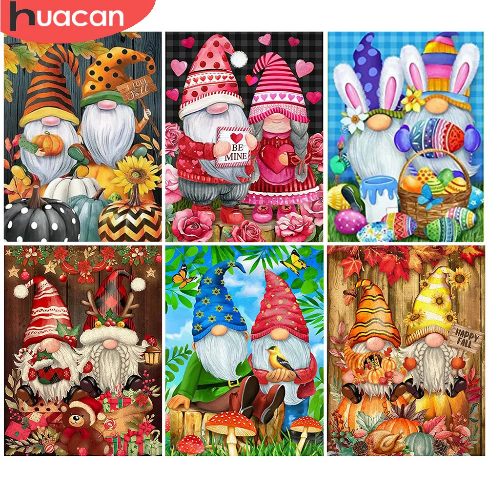 

HUACAN 5D DIY Алмазная картина Санта-Клаус полная дрель Алмазная вышивка крестиком набор мультяшная Алмазная мозаика Рождественский подарок