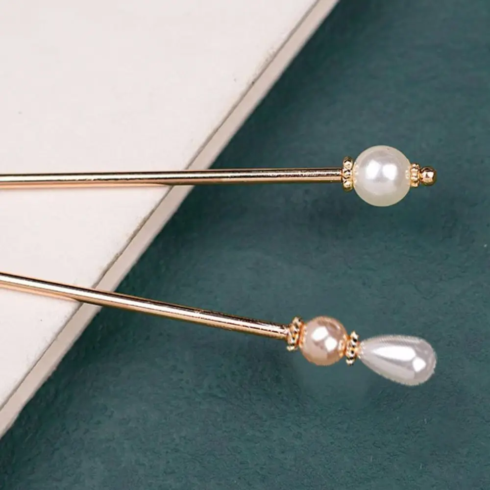 

For Women Fashion Hair Disk Hanfu Headwear For Girl Chinese Style Hairpin Pearl Hair Stick Hair Fork Hair Accessories