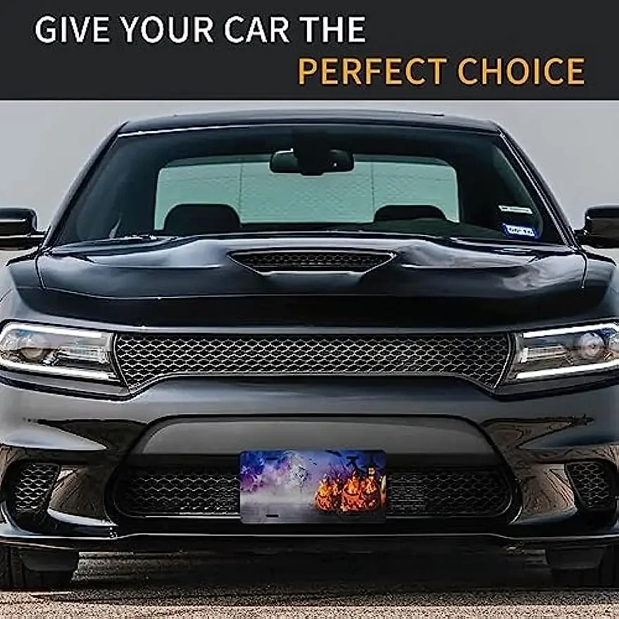 Номерный знак с изображением тыквы на Хэллоуин 6 х 12 дюймов персонализированные