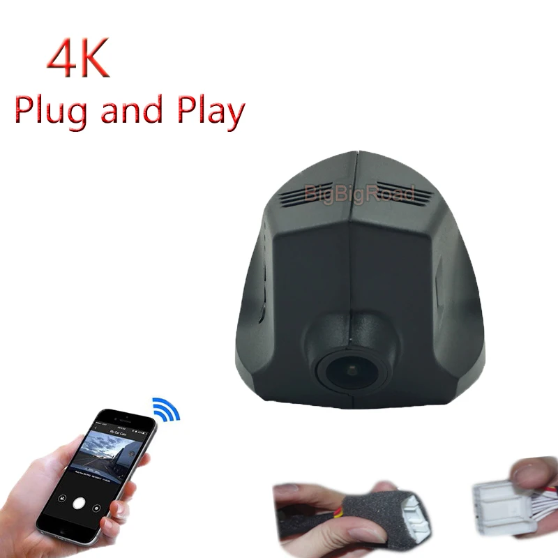 Видеорегистратор BigBigRoad 2K с Wi-Fi для BMW, F60, F54, 2014, 2015, 2016, 2017, FHD1080P