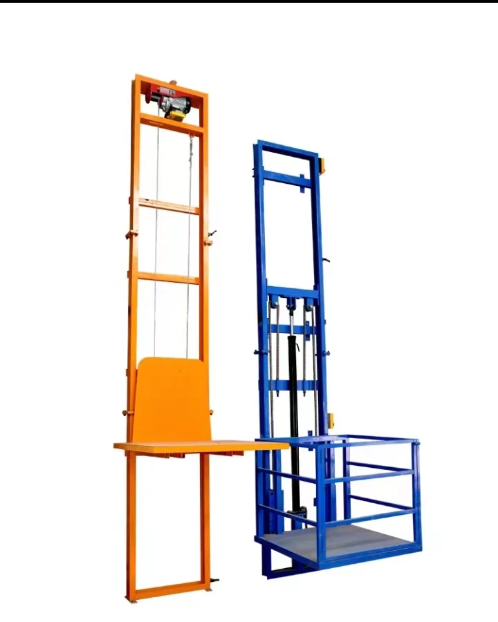 Фото Высокое качество 2-10 метров подъемная платформа Man Lift электрический грузовой подъемник №1