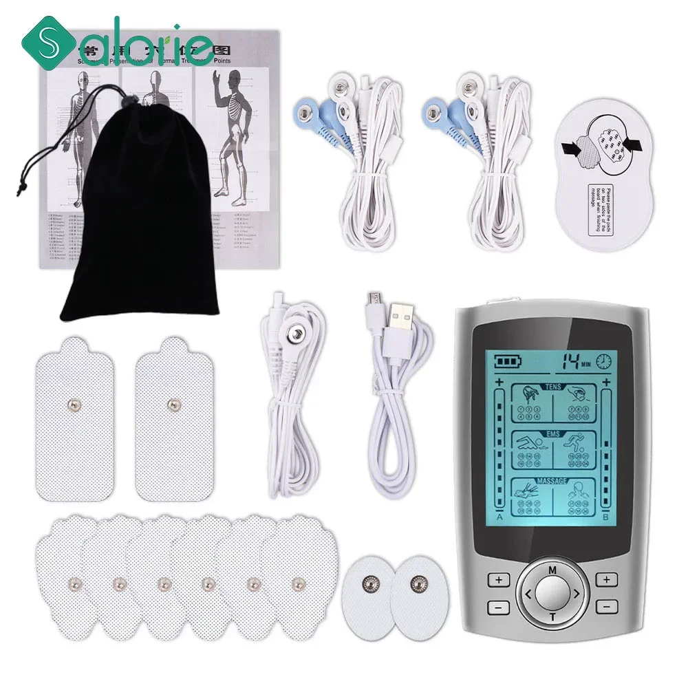 

36-mode Tens Unit Machine Pulse Massager Muscle Stimulator Therapy Pain Relief Digital Massage Electric Meridian Full Body Mass