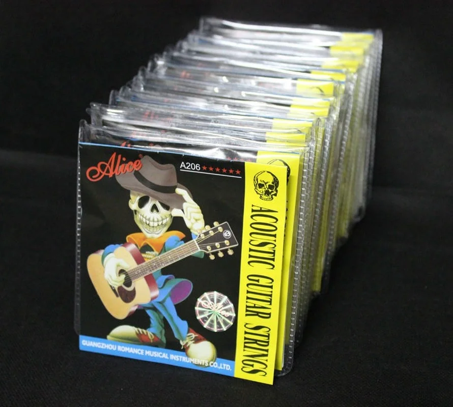 

1 Sets Alice A206 Stainless Steel Coated Phosphor Bronze Anti-Rust 1st-6th Acoustic Guitar Strings 011-052