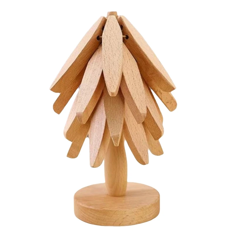 Дизайн в форме дерева Подставка для украшения деревянного штатива Защита от