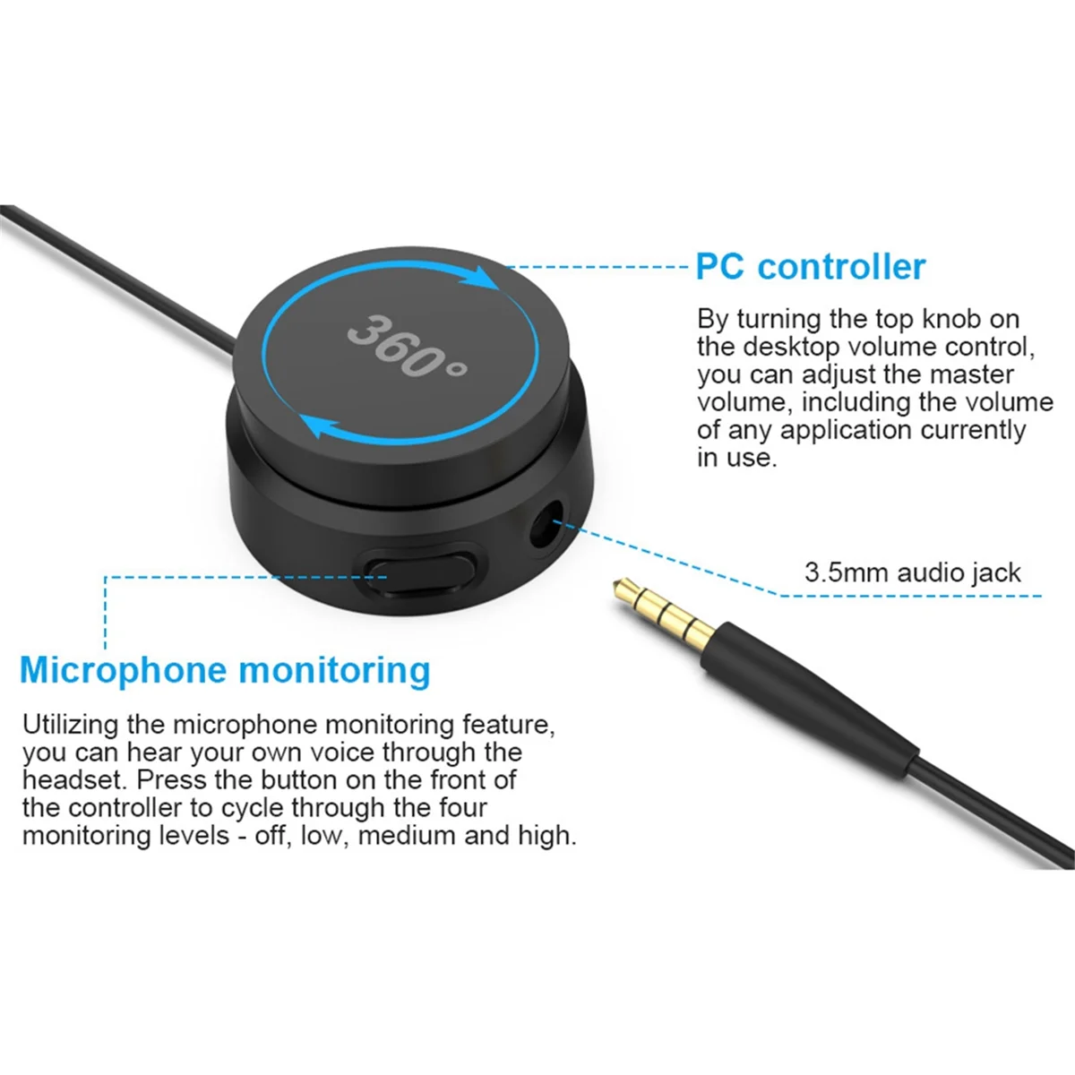 USB-регулятор громкости для наушников Bose QC35 QC45 3 5 мм наушники подключенные к