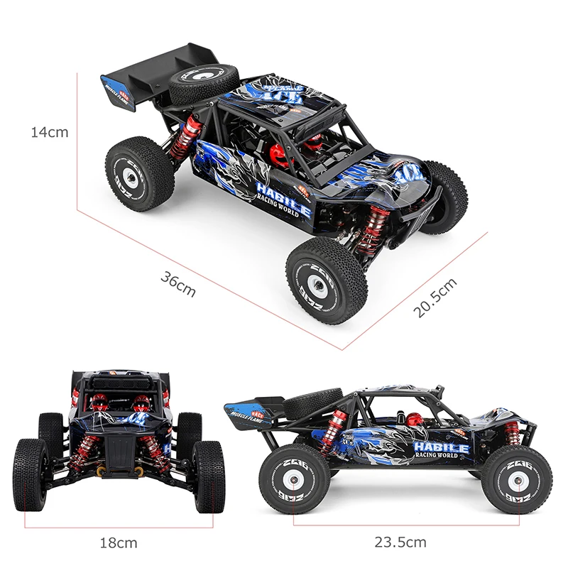 WLtoys 124018 1/12 RC Car 55Km/H 2.4G 4WD High Speed Off-road Crawler RTR Climbing Remote Control Car Kids Toys Christmas Gifts enlarge