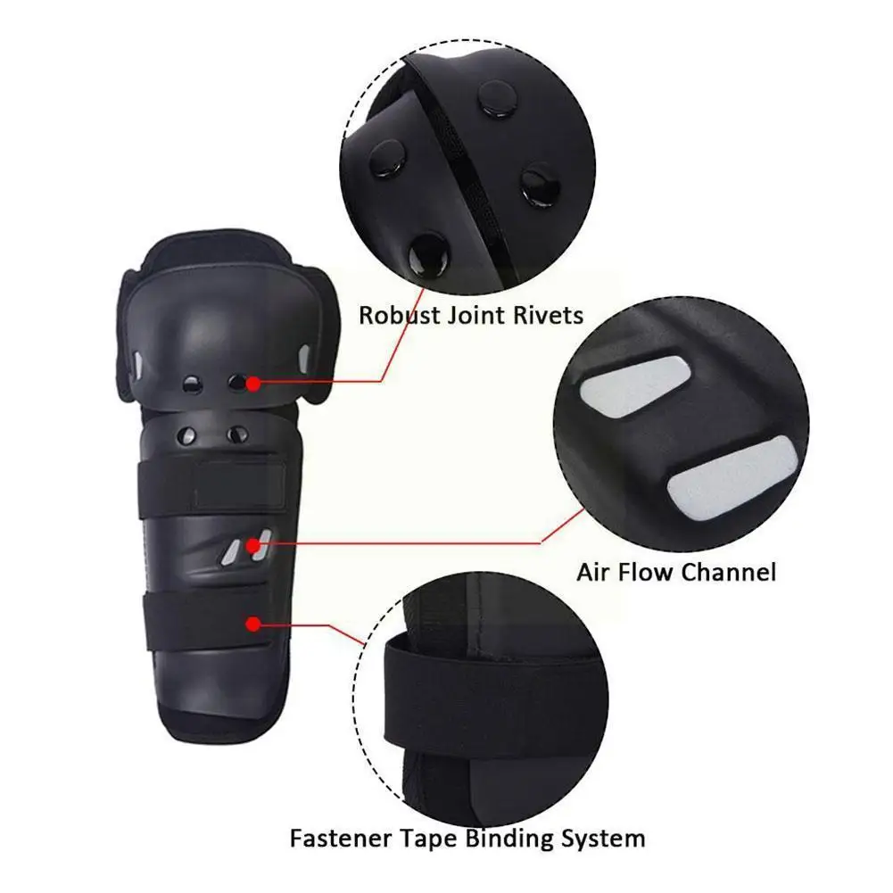 

Black 4pcs 2 X Knee Pads 2 X Elbow Pads Motorcycle Protector Gear Elbow Accessoriesknee Thickening Pad Protective Protectio Z4e7