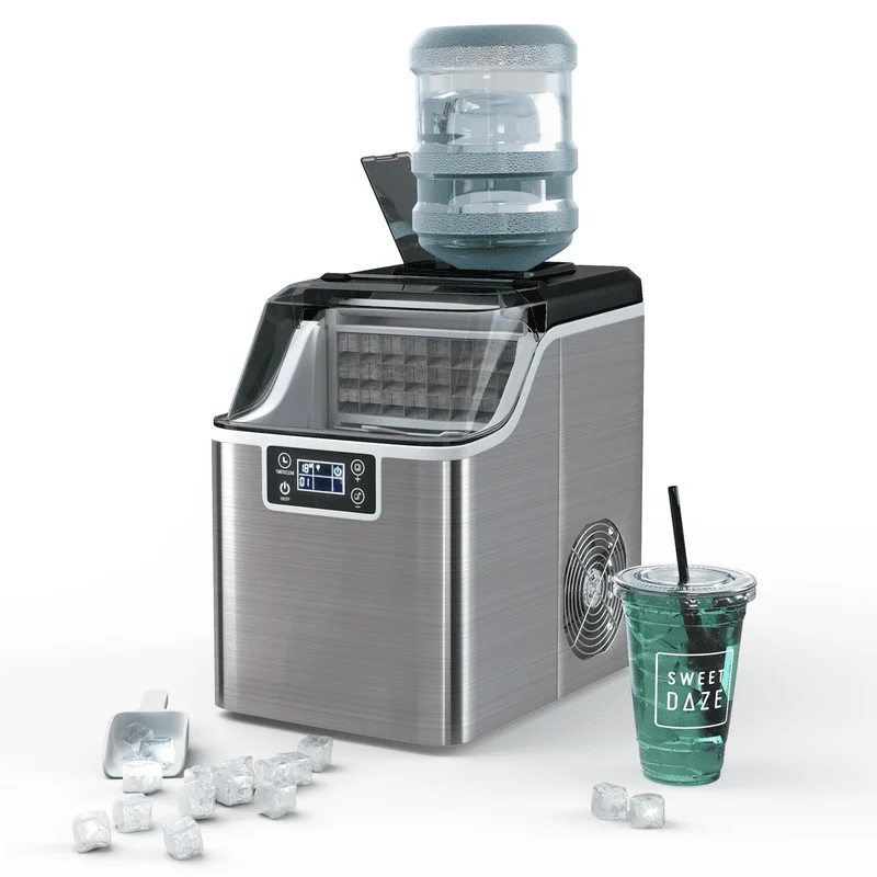 

Portable Ice Maker 40Lbs/24H Countertop Self-Cleaning with Ice Scoop and Basket