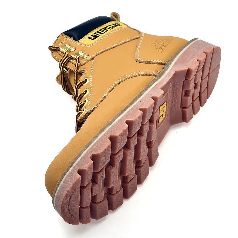 Couple's Leather Tooling Shoes Steel Head Impact Resistant Plush Wear-Resistant Outdoor Sports Lace Up For Men Hiking Sneakers