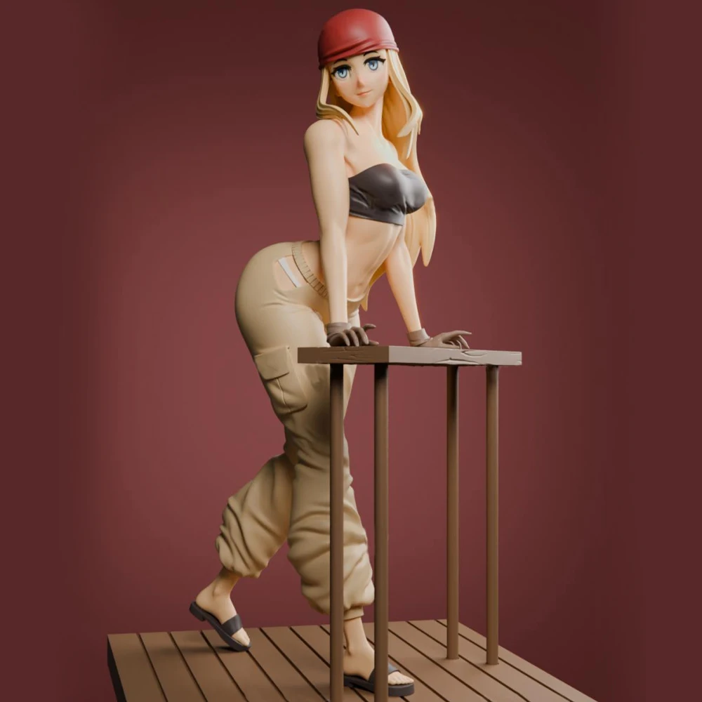 1/24 Winry Rockbell NSFW модель с 3d печатью смола Неокрашенная искусственная кожа