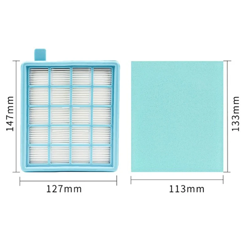 Фильтр НЕРА BUFFALO-MISTRAL сетчатый для пылесоса FC8470 FC8471 FC8472 FC8473 FC8474 FC8476 FC8477