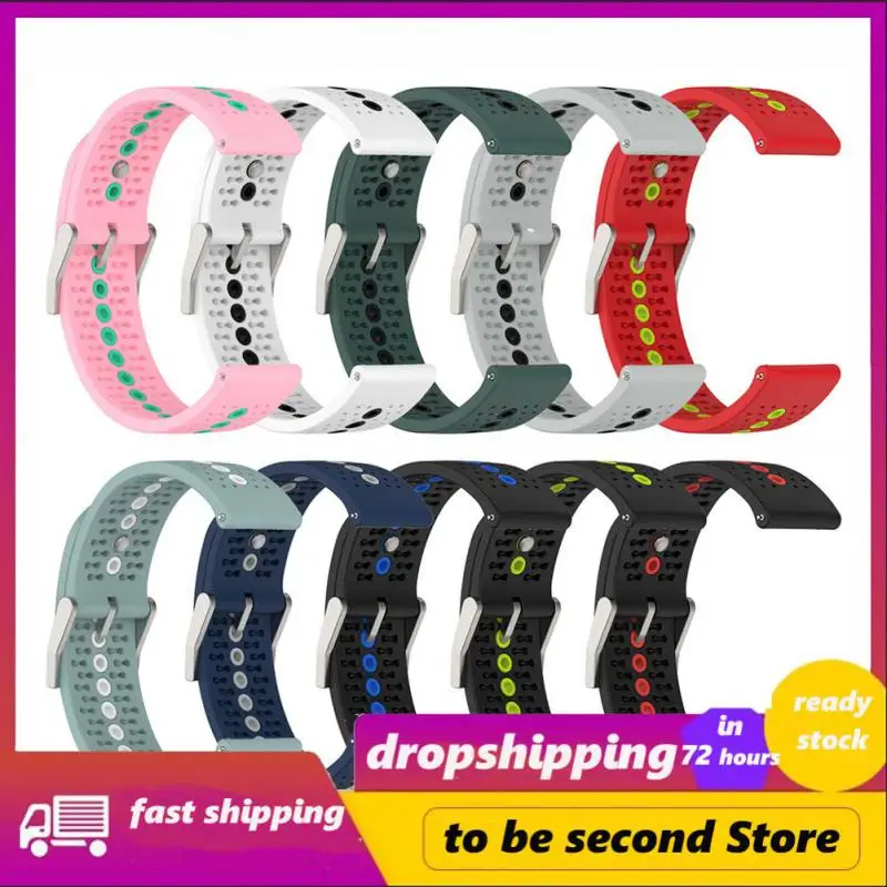 

Breathable Watch Strap Silicone Waterproof Replacement Strap Thickened Watchband For Huawei Watch Gt2 Sweatproof Universal 20mm