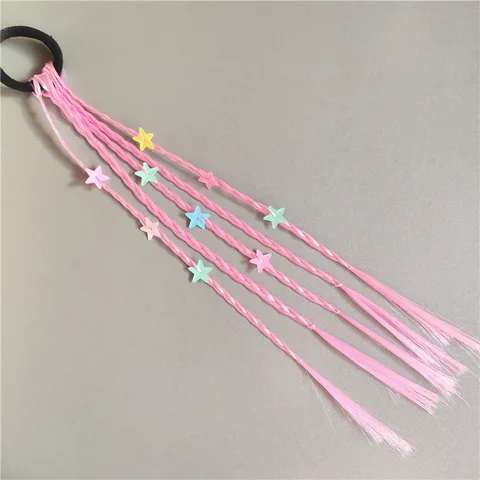 Детские цветные косы из полиэстера