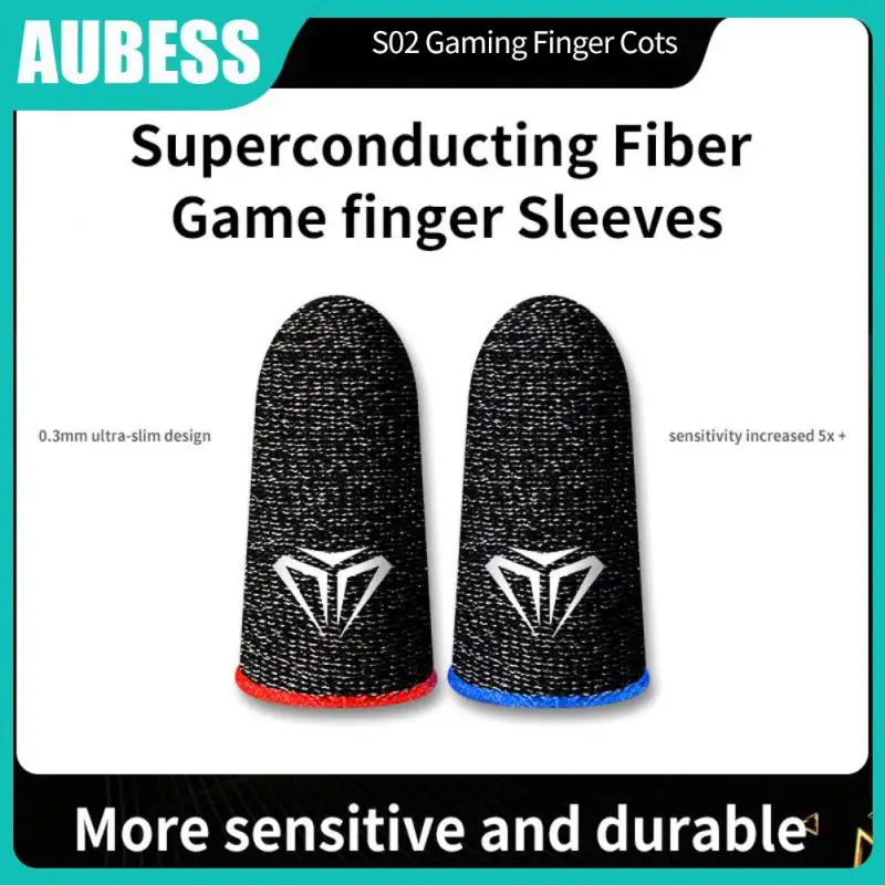 

Finger Cover Sensitive Durable Gaming Fingertip 1 Pair Mobile Games Touch Screen Finger Cots Game Controller For Gamer For Pubg