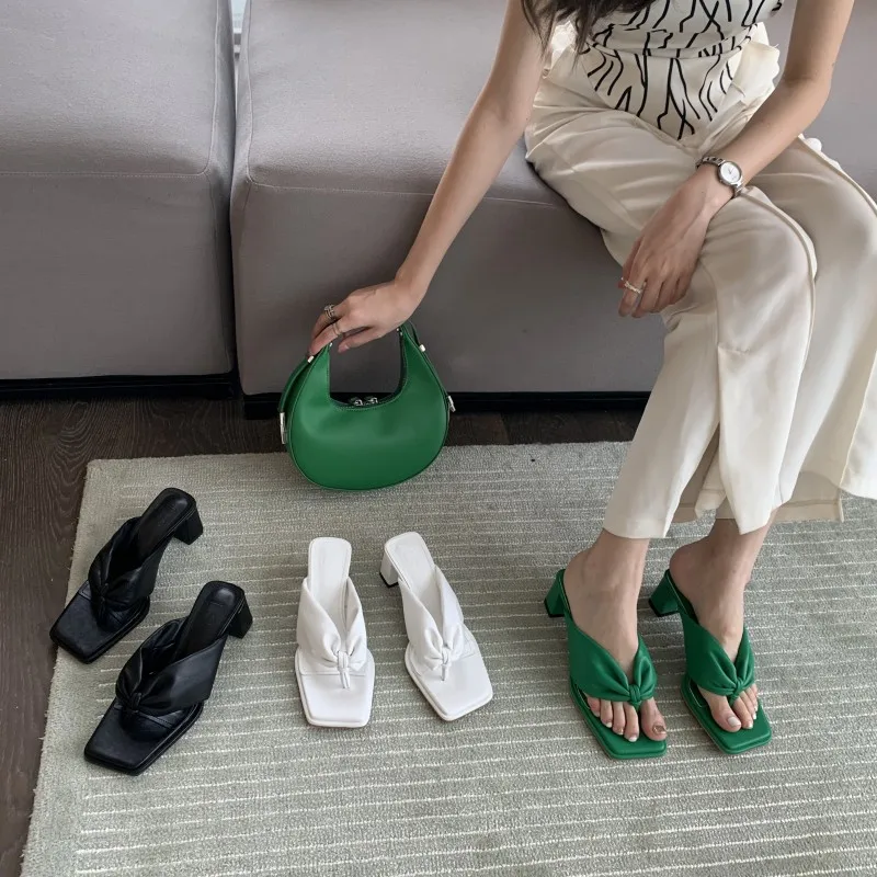 

Shoes Rubber Flip Flops Low Hawaiian Hoof Heels Rome PU Fabric Low Rubber Flip Flops Shoes Hawaiian PU Rome Fabric Hoof
