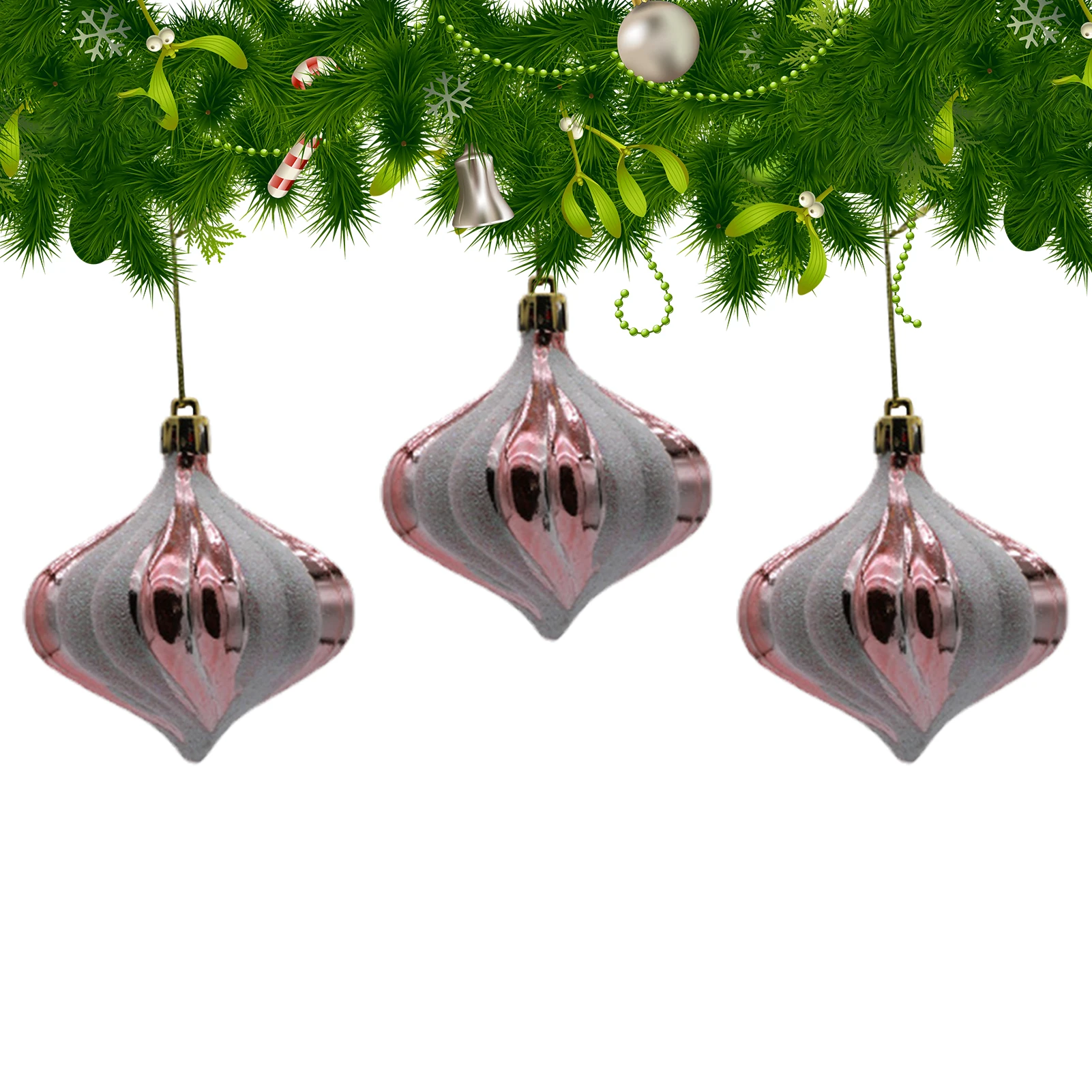 

Рождественские шары луковый дизайн 6 шт.