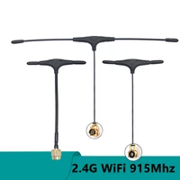 mimo 2 4g wifi 915mhz fpv traverser t aeial 2 4ghz high gain 7dbi t antenna with ipex u fl sma male mhf4 connector