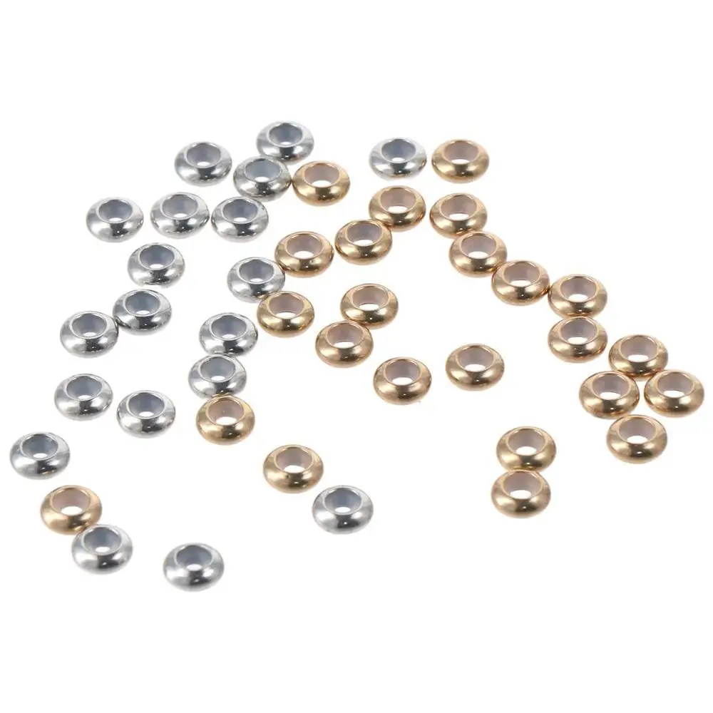 

alloy Spacer Beads gold, silver Flat Round Donut Metal Beads Beads for Jewelry Making. Jewelry Accessories