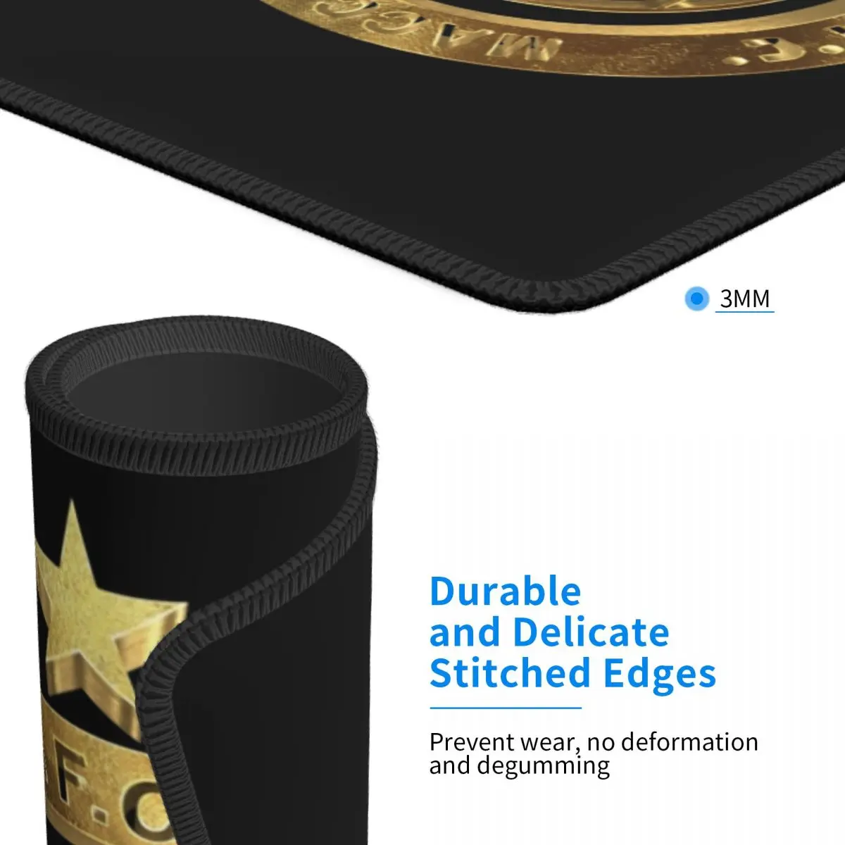 Коврик для мыши Maccabi Haifa с изображением футбольного клуба из Израиля мягкий