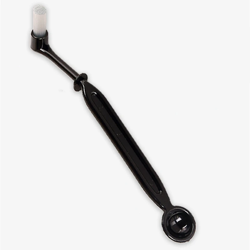 

Cleaning Brush Coffee Machine Elbow With Spoon Long Handle Brush Edible Plastic High Elastic Bristles Durable And Easy Removal