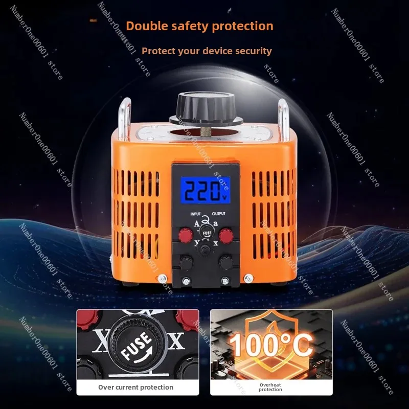 Однофазный регулятор напряжения TDGC2-3KVA AC 220 В Тип контакта 0-300 Автотрансформатор