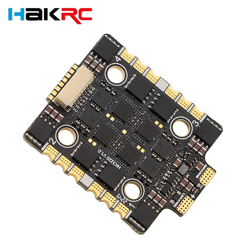 HAKRC 32BIT 60/65A AT4G_Multi_32.9 4in1 Бесщеточный ESC DShot 150/300/600 PWM/Oneshot 125 20x20 мм для гоночного дрона
