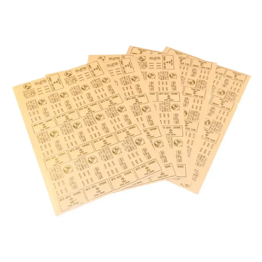 Металлическая наклейка для пистолета CS Airsoft Jinming Carbine M4A1 MK18