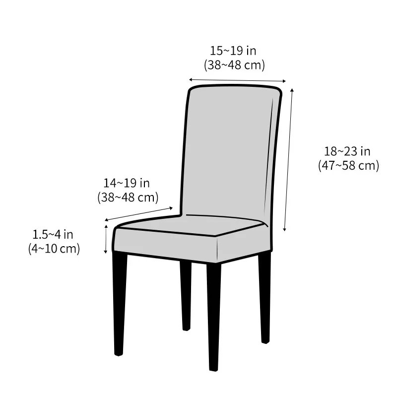 Мягкие однотонные бархатные чехлы на стулья