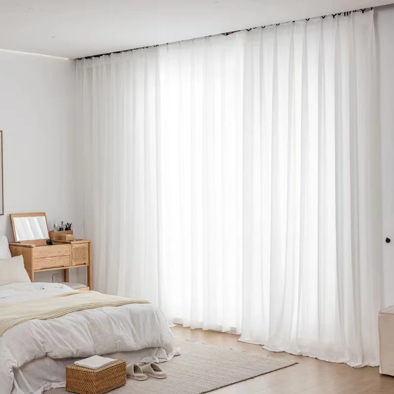 

Modern Super Soft Luxurious Sheer Curtains For Living Room Bedroom Veil Decorative Window Treatments Custom Party Long Drapes