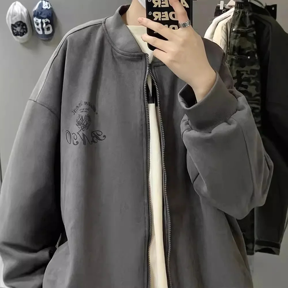 Винтажная бейсбольная куртка в американском стиле для мужчин весна-осень 2024