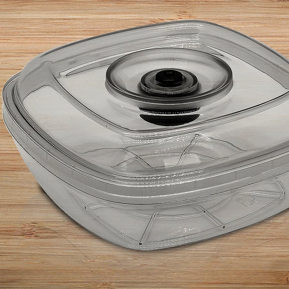

Kitchen Air Vacuum Sealer Container - Air Sealing Food Canister Accessory, Kitchen Organizer and Storage Container