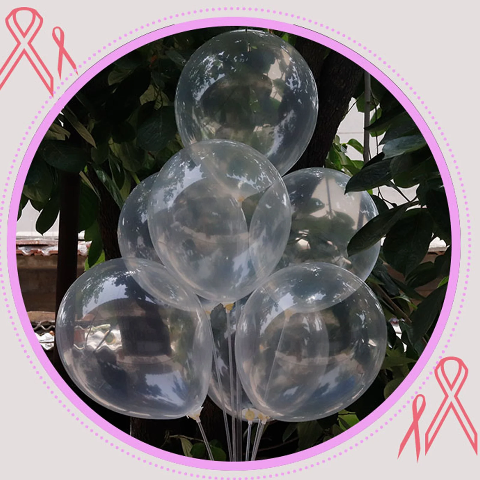 

100Pcs Thick Clear Latex Balloons Transparent Balloons Romantic Wedding Party Birthday Decoration Inflatable Air Balls