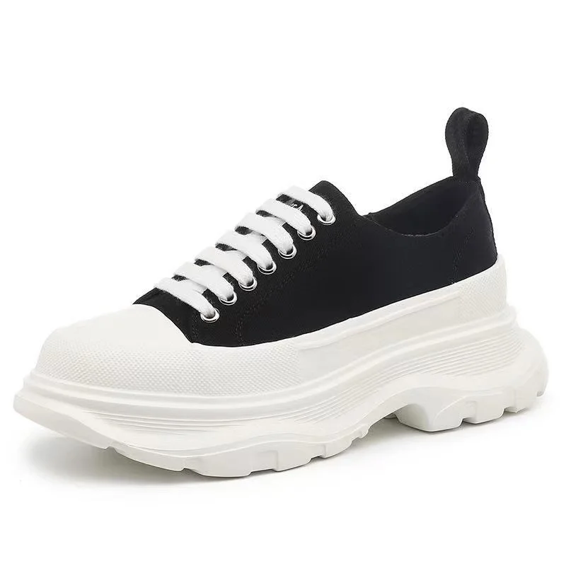 Thick soled height increasing shoes womens sport shoes women chunky platform sneakers women harajuku sneakers