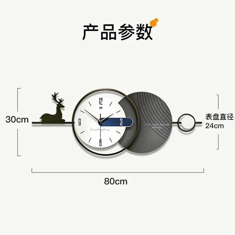 3D большие настенные часы в скандинавском стиле двухслойные современный дизайн