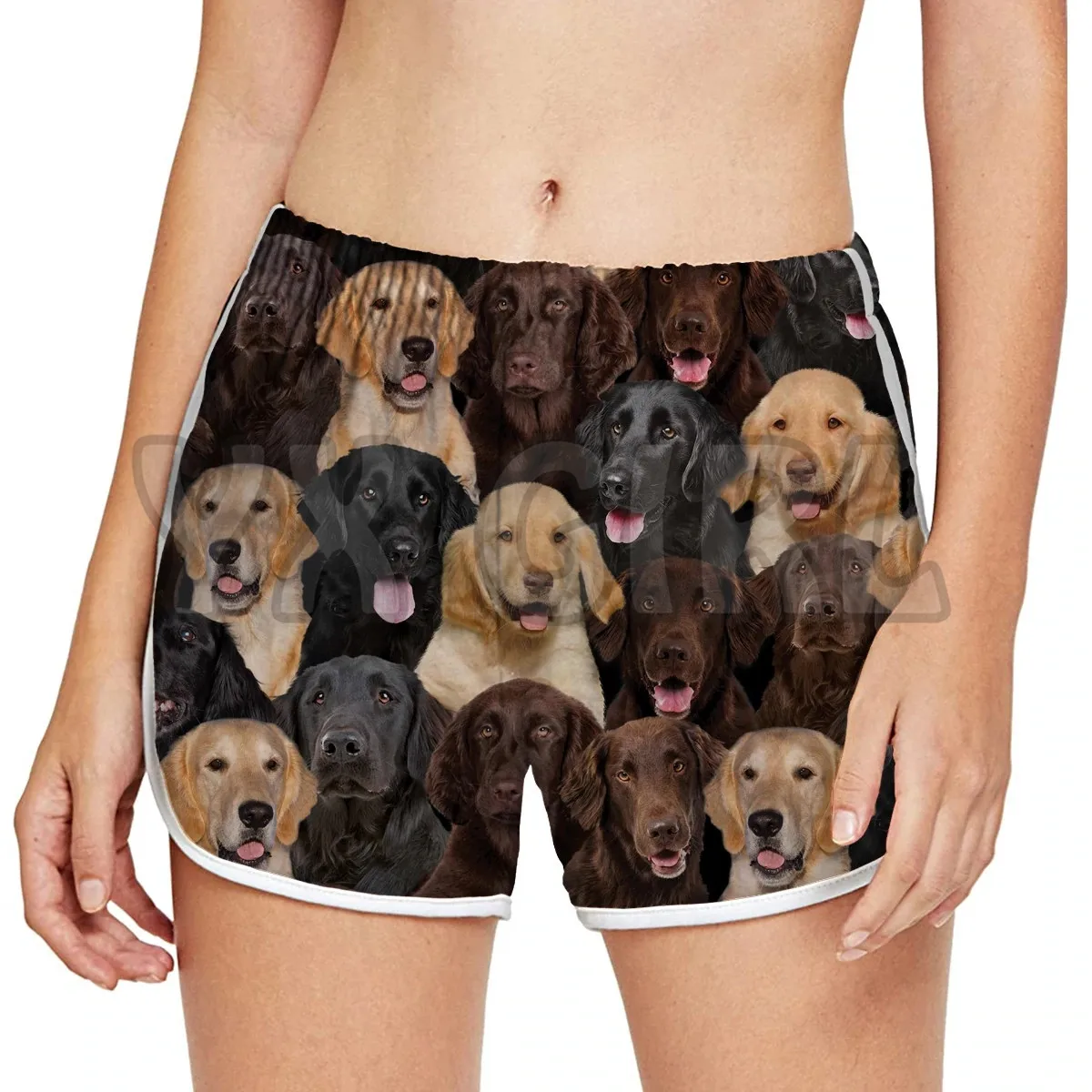 You get a lot of flattened retrievers  women shorts3D All Over Printed Shorts Quick Drying Beach Shorts Summer Beach Swim Trunks