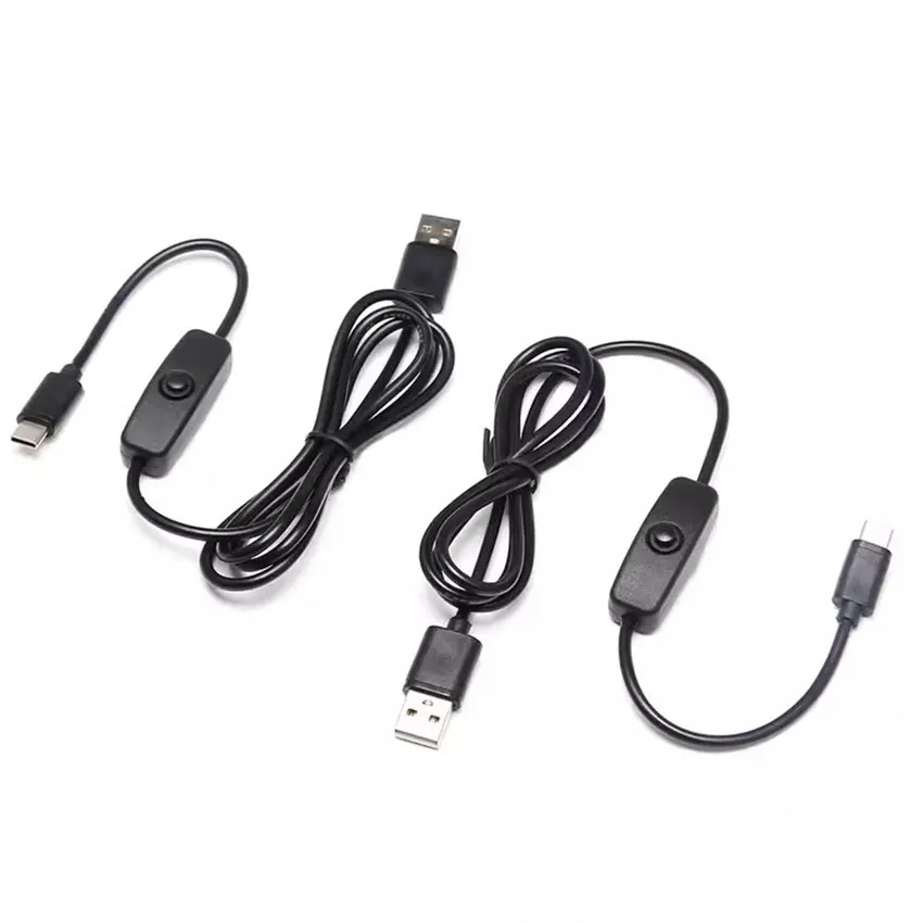 1-3 шт. USB-кабель типа C 5 В 3 А для Raspberry Pi 4 кабель питания с переключателем ВКЛ/ВЫКЛ RPI