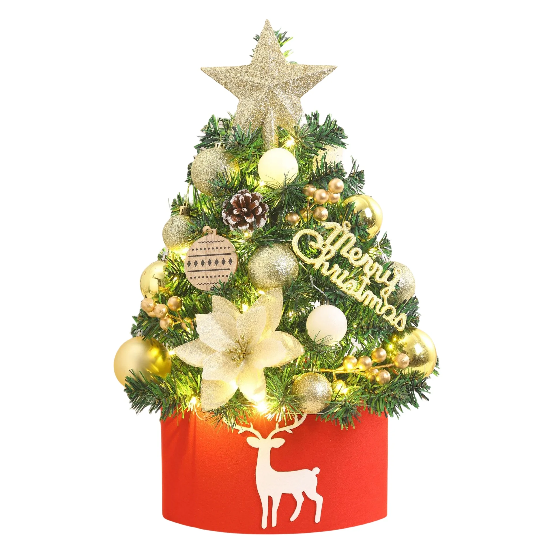 Mini ChristmFor as Tree for SmFor all SpFor aces Уютный HolidFor ay Декор с красочным орнаментомДля aments Для