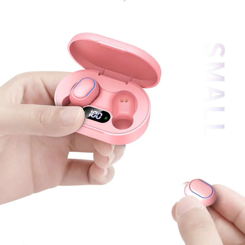 TWS-стереонаушники E7s розовые с поддержкой Bluetooth |