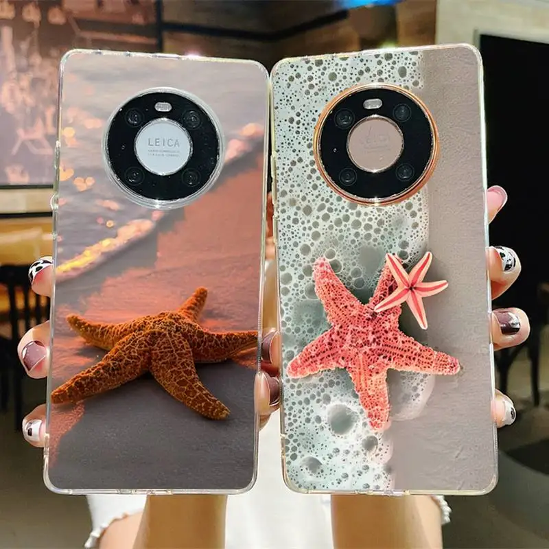 

Summer Beach starfish Phone Case for Samsung S21 A10 for Redmi Note 7 9 for Huawei P30Pro Honor 8X 10i cover