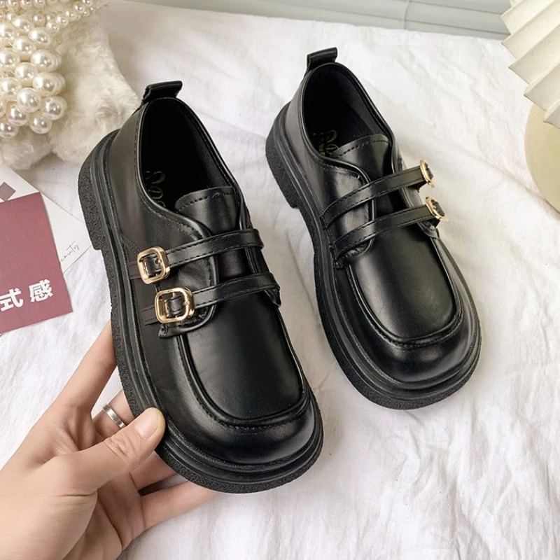 

Туфли женские в стиле «Лолита», винтажные Туфли Мэри Джейн в английском стиле, на платформе и высоком каблуке, для студентов колледжей, размер