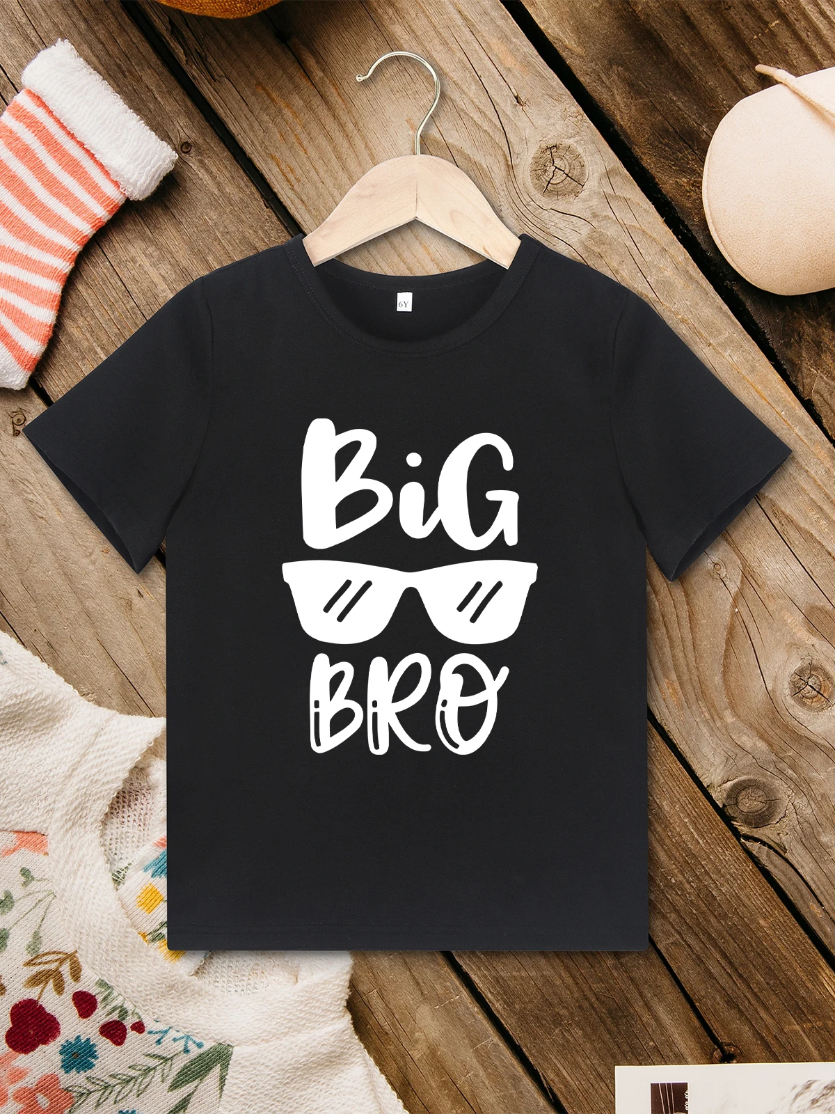 Футболка Big Bro and Lil Sis модная крутая одежда с узором солнцезащитных очков для