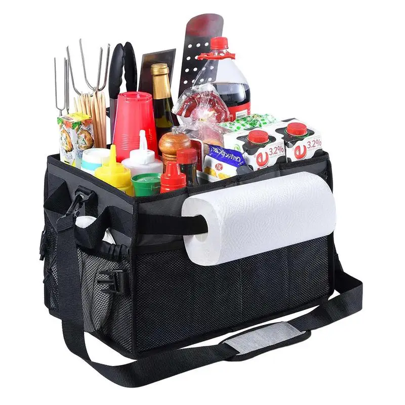 

Органайзер для багажника, нескользящий нижний органайзер для хранения в автомобиле, складной органайзер для багажника, прочный органайзер для хранения в багажнике, автомобильный Органайзер