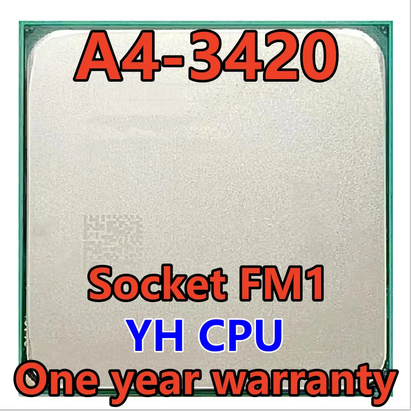 

A4-3420 A4 3420 2.8 GHz Used Dual-Core CPU Processor AD3420OJZ22HX Socket FM1